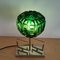 Lampada da tavolo o da scrivania Art Déco in metallo cromato e vetro verde, Francia, anni '40, Immagine 5