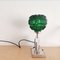 Art Deco French Green Glass Chromed Metal Table or Desk Lamp with Picture Frames, 1940s, Image 3