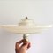 Mid-Century Modern Portuguese White Acrylic Hanging Lamp with Clip on Shade, 1970s 13