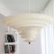 Mid-Century Modern Portuguese White Acrylic Hanging Lamp with Clip on Shade, 1970s, Image 4