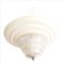 Mid-Century Modern Portuguese White Acrylic Hanging Lamp with Clip on Shade, 1970s, Image 2