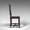 Antike schottische viktorianische Stühle aus geschnitzter Eiche, 2er Set 3