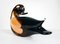 Large Murano Amber Glass Duck Sculpture from V. Nason & C. 4