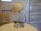 Lámpara Art Dec de latón niquelado, años 20, Imagen 2