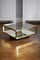 Coffee Table in Brass and Glass with Lower Shelf in Mirrored Glass, 1970s, Image 1