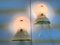 Mid-Century Space Age Wall Lamps from Doria, Set of 2 2