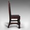 Antique Italain Victorian Oak Court Chairs, Set of 2, Image 3