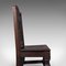 Antique Italain Victorian Oak Court Chairs, Set of 2 7