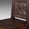 Antique Italain Victorian Oak Court Chairs, Set of 2, Image 10