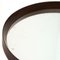 Round Mirror With Wooden Frame and Leather Cord, 1960s 6