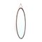 Oval Mirror with Wooden Frame, 1960s, Image 1