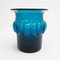 Blaue Vase von Bertil Vallien für Boda Åfors 1