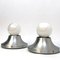 Round Aluminum Wall Lamps from Stilux Milano, 1960s, Set of 2, Image 1
