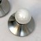 Round Aluminum Wall Lamps from Stilux Milano, 1960s, Set of 2 5