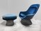 Lounge Chair & Ottoman attributed to Warren Platner for Knoll Inc. / Knoll International, Set of 2 1