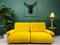 Gelbes Modulares 2-Sitzer Sofa von KM Wilkins für G Plan, 2er Set 2