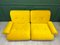 Gelbes Modulares 2-Sitzer Sofa von KM Wilkins für G Plan, 2er Set 3
