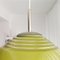 Large Mid-Century Modern Scandinavian Swedish Olive Green Glass Pendant by Fagerhults, 1960s 13