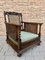 Late 19th Century Renaissance Walnut and Rattan Armchair, 1890s, Set of 2 9