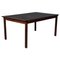 Rosewood and Leather Coffee Table by Hans Olsen 1