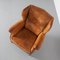 Brown Leather Wingback Armchair 6