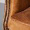 Brown Leather Wingback Armchair 11