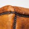 Brown Leather Wingback Armchair 9