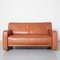 Cinnamon Brown Leather 2 Seat Couch from Lawson 2