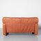 Cinnamon Brown Leather 2 Seat Couch from Lawson 4