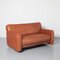 Cinnamon Brown Leather 2 Seat Couch from Lawson 1