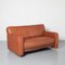 Cinnamon Brown Leather 2 Seat Couch from Lawson, Image 1