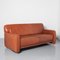 Cinnamon Brown Leather 3 Seat Couch from Lawson 1