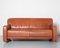 Cinnamon Brown Leather 3 Seat Couch from Lawson 2