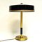 Brass Table Lamp with Black Shade by C.E. Fors for Ewå Värnamo, Sweden, 1960s, Image 2