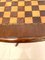 Antique Victorian Figured Walnut Oval Shaped Chess Top Table, Image 9