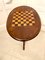 Antique Victorian Figured Walnut Oval Shaped Chess Top Table 6