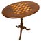 Antique Victorian Figured Walnut Oval Shaped Chess Top Table 1