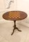 Antique Victorian Figured Walnut Oval Shaped Chess Top Table 5