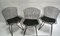 3 Black Wire Chairs by Harry Bertoïa, Set of 3, Image 4