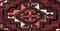 20th Century Red & Blu Geometric Caucasian Nomad Chuval Rug 3