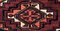 20th Century Red & Blu Geometric Caucasian Nomad Chuval Rug, Image 3