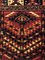 20th Century Red & Blu Geometric Caucasian Nomad Chuval Rug, Image 4