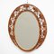 19th Century Antique Oval Rattan Wall Mirror 6