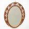19th Century Antique Oval Rattan Wall Mirror 5
