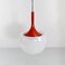 Metal & Glass Pendant Light by Elio Martinelli for Martinelli Luce, 1960s 1