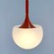 Metal & Glass Pendant Light by Elio Martinelli for Martinelli Luce, 1960s 3