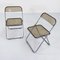 Smoke Plia Folding Chairs by Giancarlo Piretti for Anonima Castelli, 1960s, Set of 2 6
