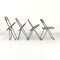 Smoke Plia Folding Chairs by Giancarlo Piretti for Anonima Castelli, 1960s, Set of 4 3