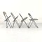 Smoke Plia Folding Chairs by Giancarlo Piretti for Anonima Castelli, 1960s, Set of 4, Image 3