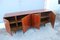 Italian Minimal Italain Solid Teak Wood Sideboard with Doors, 1950s 5